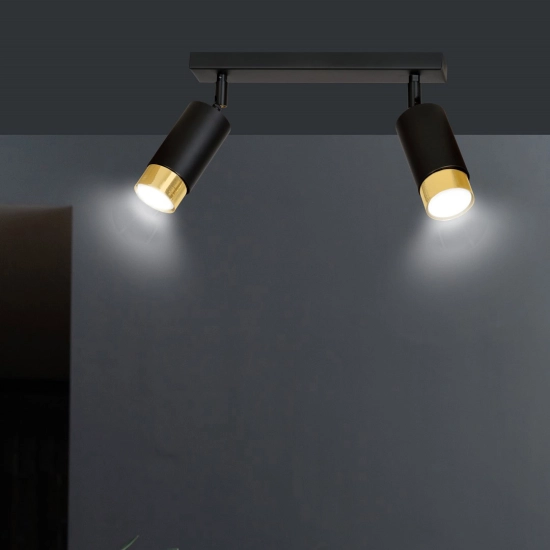Lampa sufitowa HIRO 2 BL/GOLD 965/2 EMIBIG Lighting