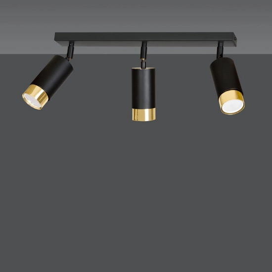 Lampa sufitowa HIRO 3 BL/GOLD 965/3 EMIBIG Lighting