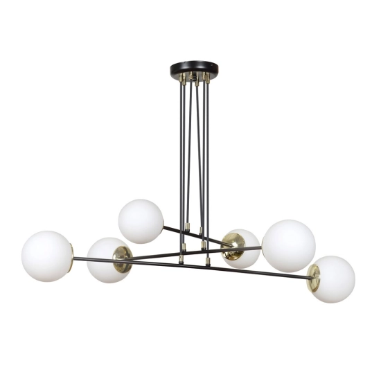Lampa wisząca OGNIS 6 BLACK 966/6 EMIBIG Lighting - zdjęcie produktu