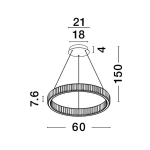 Lampa wisząca BAUTA LE42674 Luces Exclusivas - zdjęcie dodatkowe 4