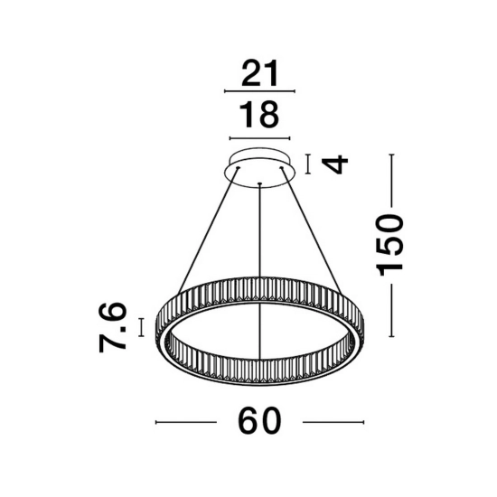 Lampa wisząca BAUTA LE42674 Luces Exclusivas - zdjęcie dodatkowe 4