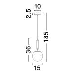 Lampa wisząca ZUCCA 618884 Luces Exclusivas - zdjęcie dodatkowe 1