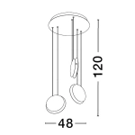 Lampa wisząca BACA LE43231 Luces Exclusivas - zdjęcie dodatkowe 2