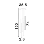 Lampa wisząca BALA LE43234 Luces Exclusivas - zdjęcie dodatkowe 2