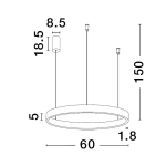 Lampa wisząca BARI LE43246 Luces Exclusivas - zdjęcie dodatkowe 2