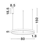 Lampa wisząca BARI LE43250 Luces Exclusivas - zdjęcie dodatkowe 2