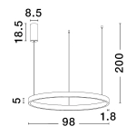 Lampa wisząca BARI LE43251 Luces Exclusivas - zdjęcie dodatkowe 2