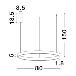 Lampa wisząca BARI LE43253 Luces Exclusivas - zdjęcie dodatkowe 2