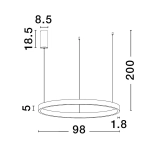 Lampa wisząca BARI LE43254 Luces Exclusivas - zdjęcie dodatkowe 3