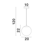 Lampa wisząca ADELA LE43363 Luces Exclusivas - zdjęcie dodatkowe 3