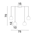 Lampa wisząca ADOBE LE43365 Luces Exclusivas - zdjęcie dodatkowe 3