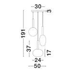 Lampa wisząca BAJOS LE43394 Luces Exclusivas - zdjęcie dodatkowe 3