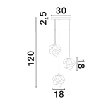 Lampa wisząca BALUN LE43403 Luces Exclusivas - zdjęcie dodatkowe 3