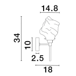 Kinkiet BALUN LE43404 Luces Exclusivas - zdjęcie dodatkowe 3