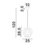 Lampa wisząca BAMBU LE43418 Luces Exclusivas - zdjęcie dodatkowe 4