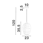 Lampa wisząca BAMBU LE43419 Luces Exclusivas - zdjęcie dodatkowe 3