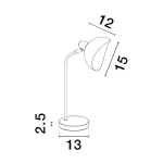 Lampa stołowa BANAC LE43426 Luces Exclusivas - zdjęcie dodatkowe 3