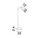 Lampa podłogowa BANAC LE43427 Luces Exclusivas - zdjęcie dodatkowe 2