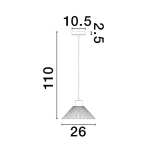 Lampa wisząca BAPUZ LE43428 Luces Exclusivas - zdjęcie dodatkowe 2
