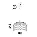 Lampa wisząca BAQUE LE43432 Luces Exclusivas - zdjęcie dodatkowe 3