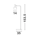 Lampa podłogowa FRESNILLO LE43443 Luces Exclusivas - zdjęcie dodatkowe 1