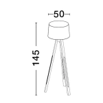 Lampa podłogowa ABOCHO LE43445 Luces Exclusivas - zdjęcie dodatkowe 4