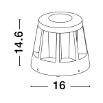 Lampa stojąca CAMPECHE LE71468 Luces Exclusivas - zdjęcie dodatkowe 2