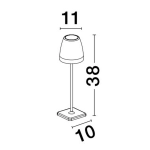 Lampa stołowa AGUITA LE73559 Luces Exclusivas - zdjęcie dodatkowe 2