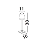 Lampa stołowa AGUITA LE73560 Luces Exclusivas - zdjęcie dodatkowe 1