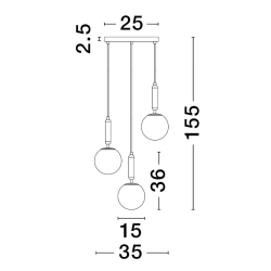Lampa wisząca AGRO LE43223 Luces Exclusivas - zdjęcie dodatkowe 1