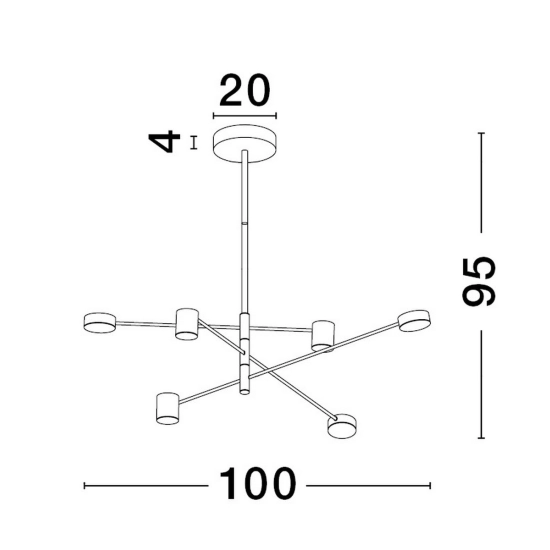 Lampa wisząca ABEL LE43204 Luces Exclusivas - zdjęcie dodatkowe 2