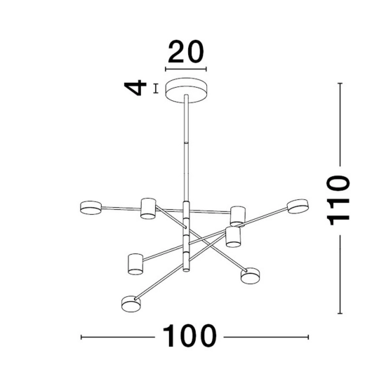 Lampa wisząca ABEL LE43205 Luces Exclusivas - zdjęcie dodatkowe 3