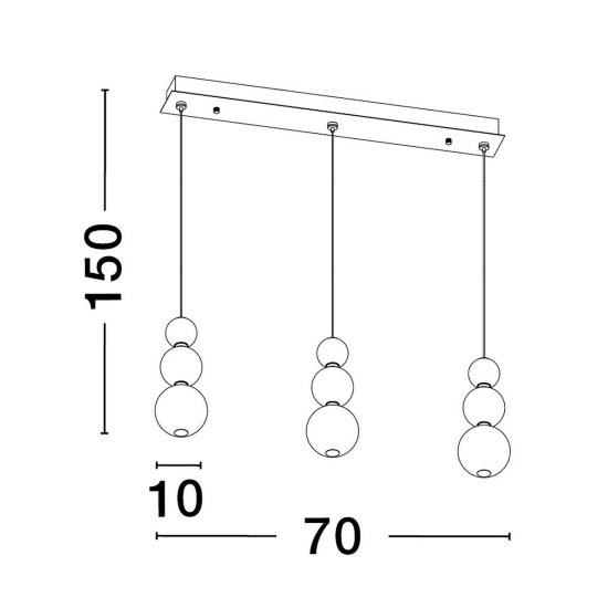 Lampa wisząca ADAN LE43213 Luces Exclusivas - zdjęcie dodatkowe 3