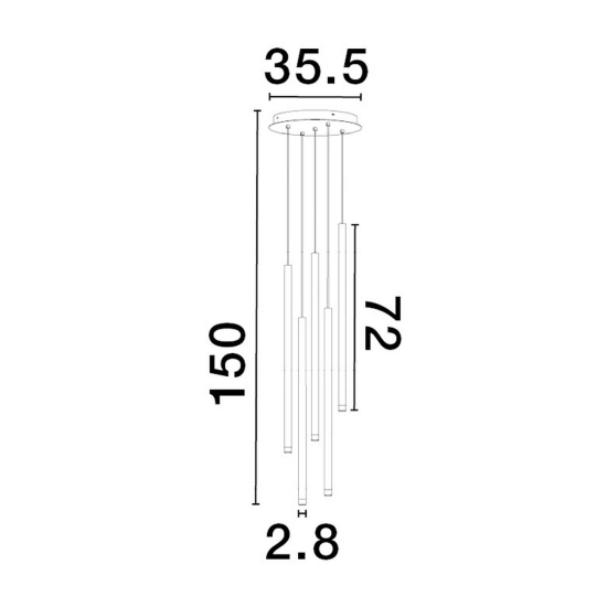 Lampa wisząca BALA LE43234 Luces Exclusivas - zdjęcie dodatkowe 2