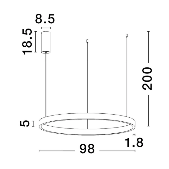 Lampa wisząca BARI LE43248 Luces Exclusivas - zdjęcie dodatkowe 3