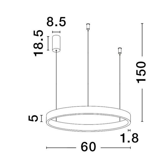 Lampa wisząca BARI LE43252 Luces Exclusivas - zdjęcie dodatkowe 1