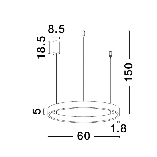 Lampa wisząca BARI LE43255 Luces Exclusivas - zdjęcie dodatkowe 2