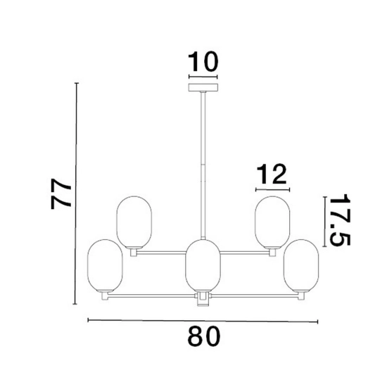 Lampa wisząca BADESI LE43350 Luces Exclusivas - zdjęcie dodatkowe 5