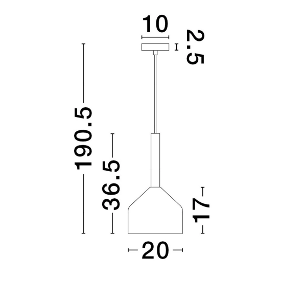 Lampa wisząca BAJOS LE43391 Luces Exclusivas - zdjęcie dodatkowe 2