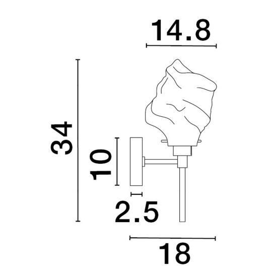 Kinkiet BALUN LE43404 Luces Exclusivas - zdjęcie dodatkowe 3