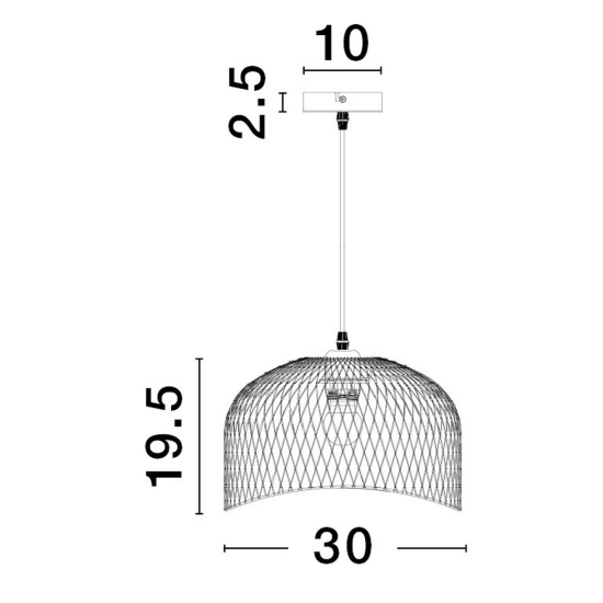 Lampa wisząca BAQUE LE43431 Luces Exclusivas - zdjęcie dodatkowe 2