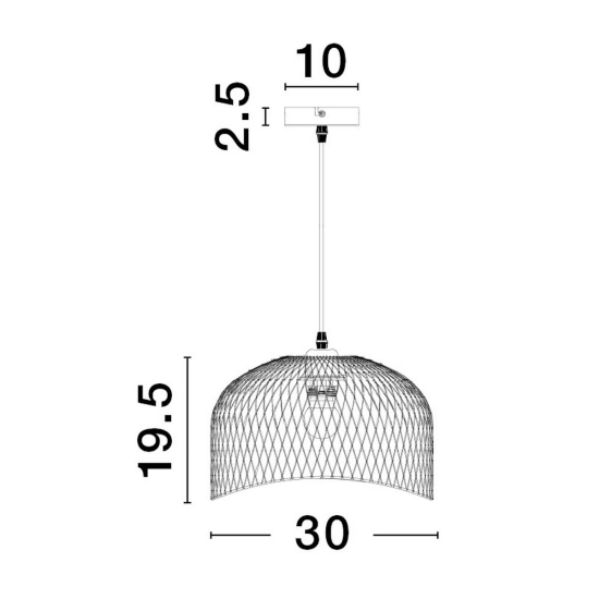 Lampa wisząca BAQUE LE43432 Luces Exclusivas - zdjęcie dodatkowe 3
