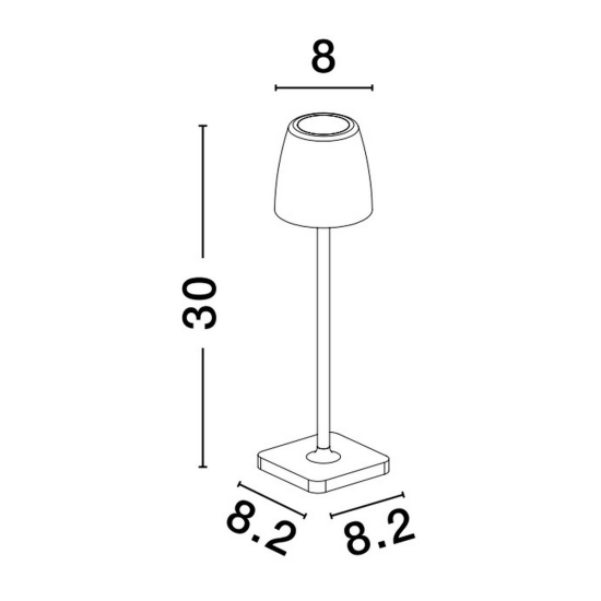 Lampa stołowa AGUITA LE73548 Luces Exclusivas - zdjęcie dodatkowe 1