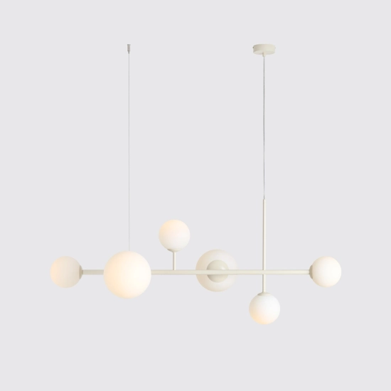 Lampa Wisząca DIONE 6 Kremowy 1092K9 Aldex - zdjęcie dodatkowe 4