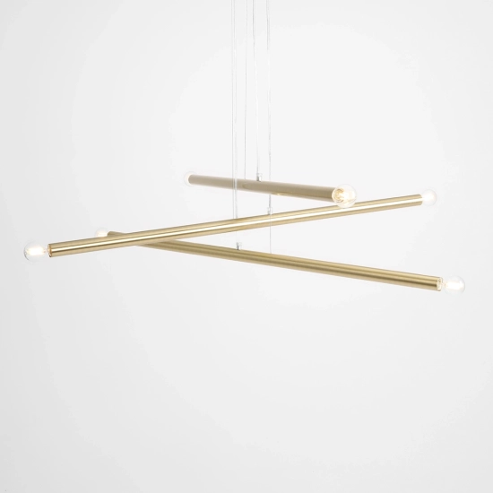 LAMPA WISZĄCA TUBO 6 BRASS 1072K40 ALDEX - zdjęcie dodatkowe 4