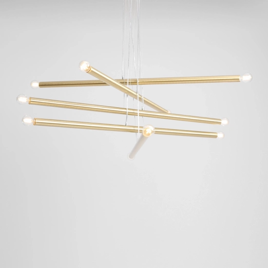 LAMPA WISZĄCA TUBO 10 BRASS 1072M40 ALDEX - zdjęcie dodatkowe 2