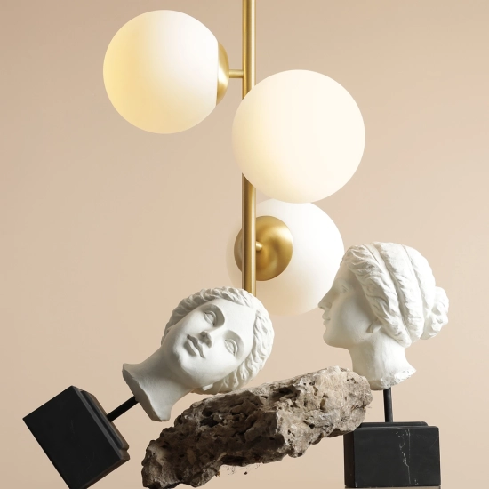 Lampa Wisząca Fin 3 Mosiądz M 1120E40_M Aldex - zdjęcie dodatkowe 2