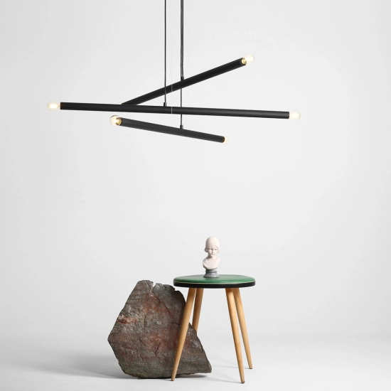 LAMPA WISZĄCA TUBO 6 BLACK 1072K1 ALDEX - zdjęcie dodatkowe 2