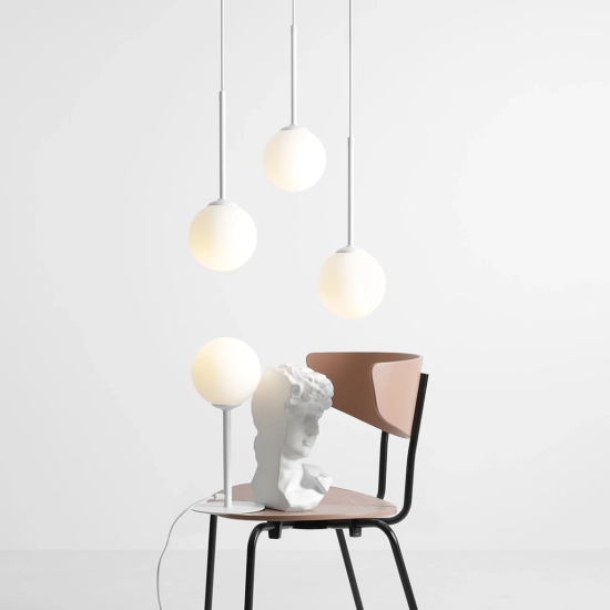 LAMPA WISZĄCA BOSSO 3 RING WHITE 1087E_R ALDEX - zdjęcie dodatkowe 3