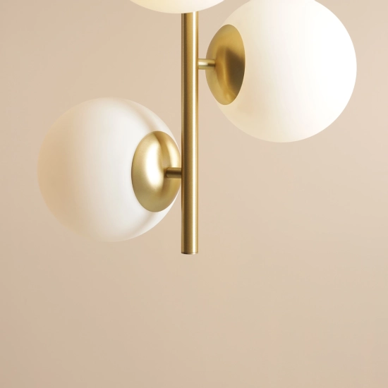 Lampa Wisząca Fin 3 Mosiądz M 1120E40_M Aldex - zdjęcie dodatkowe 4